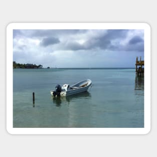 Cloudy Boating Day Two Magnet